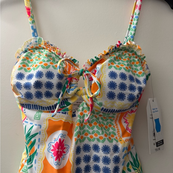 Time and Tru Multicolor One Piece Swimsuit - Picture 2 of 6